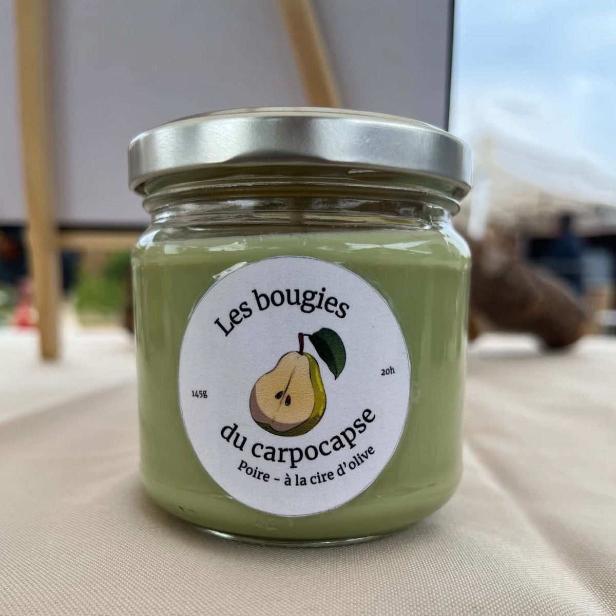 Bougie artisanale belge - poire